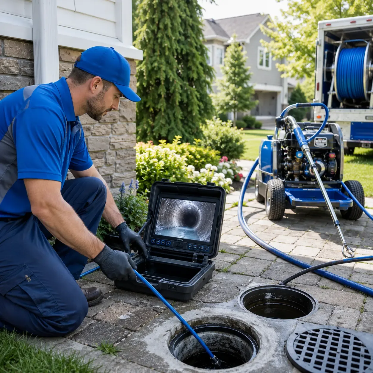 Outdoor drain cleaning professionals serving Grover, NC