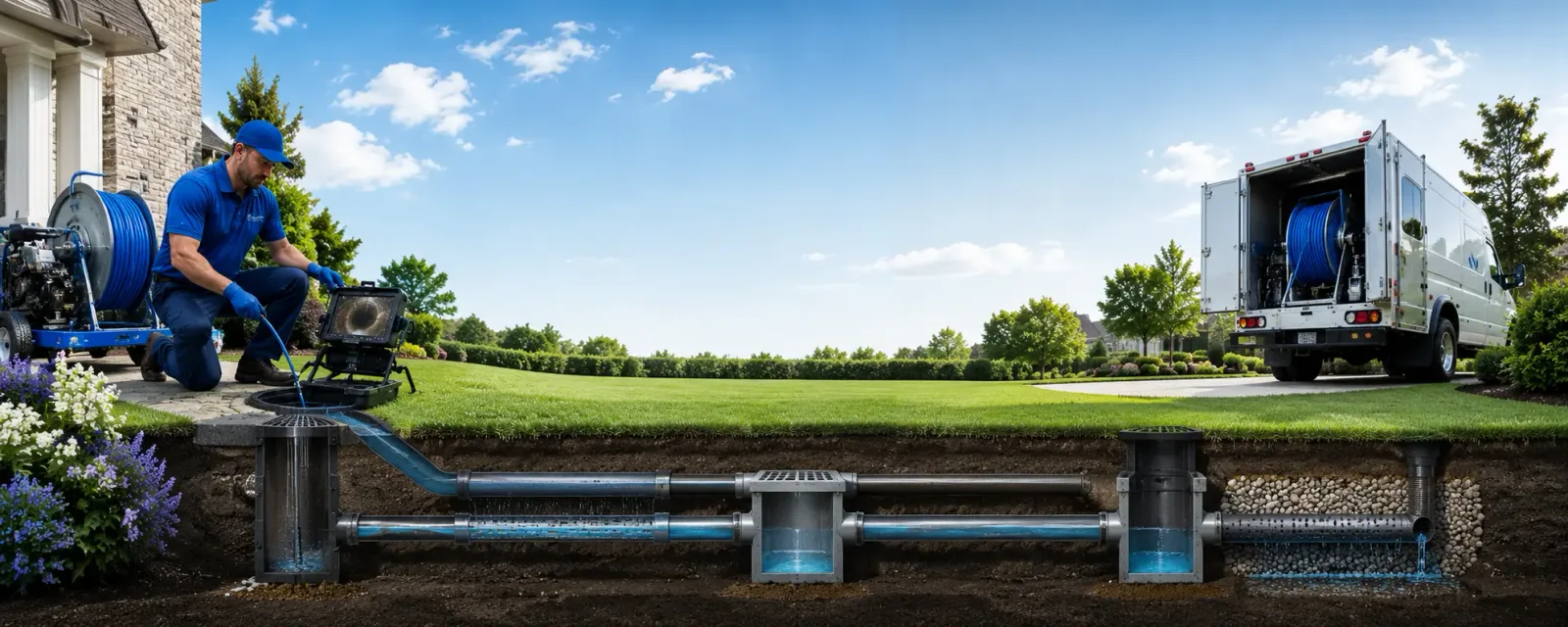 Outdoor drain cleaning information for Grover, NC